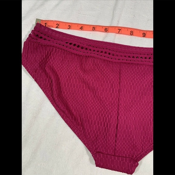 NEW Robin Piccone Perla Banded Hipster Bikini Bottoms in Orchid [ Medium ]‎ - Picture 10 of 12